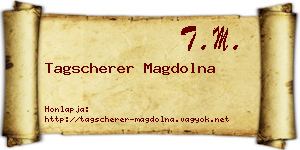 Tagscherer Magdolna névjegykártya